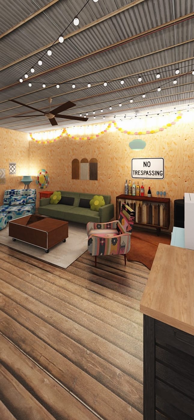Eclectic living room