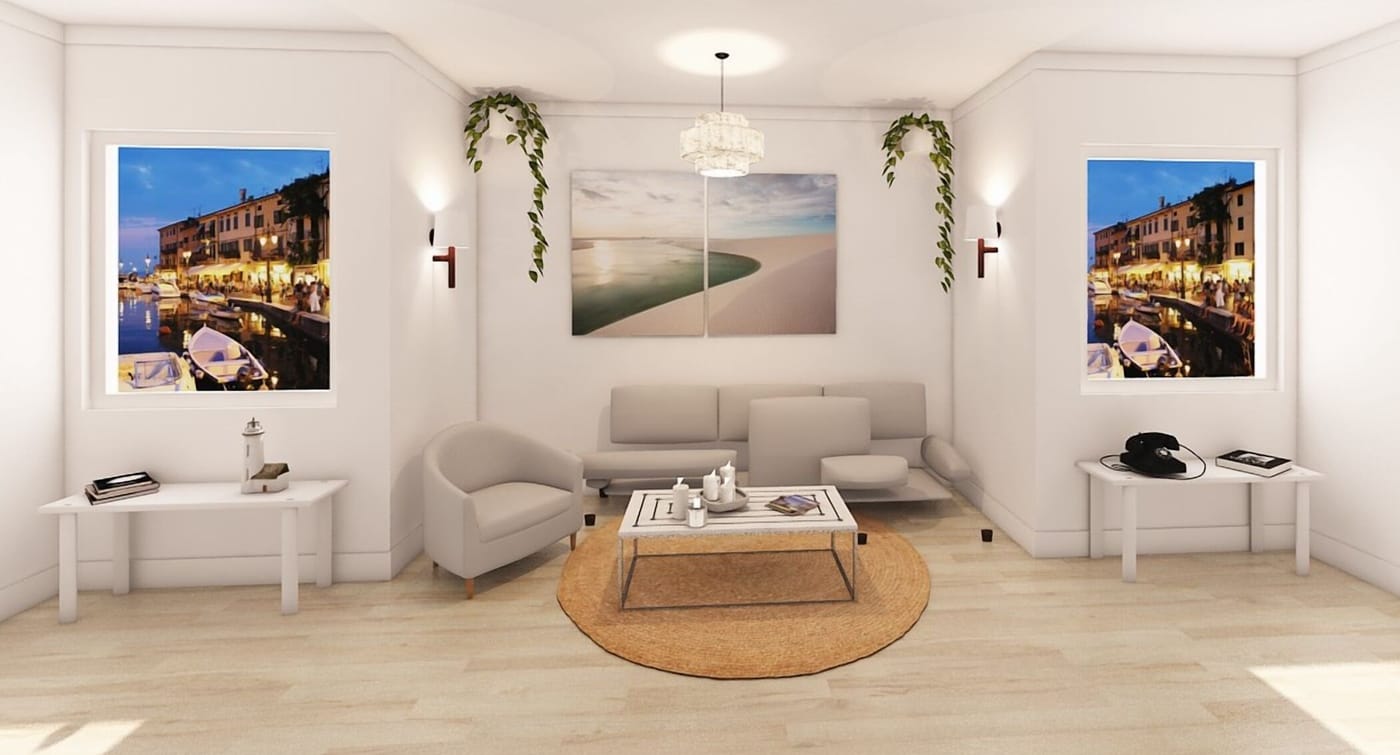 Mid-century living room