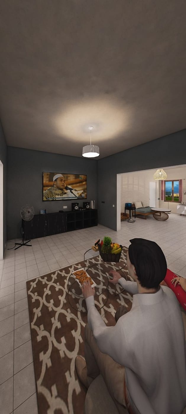 Mid-century living room