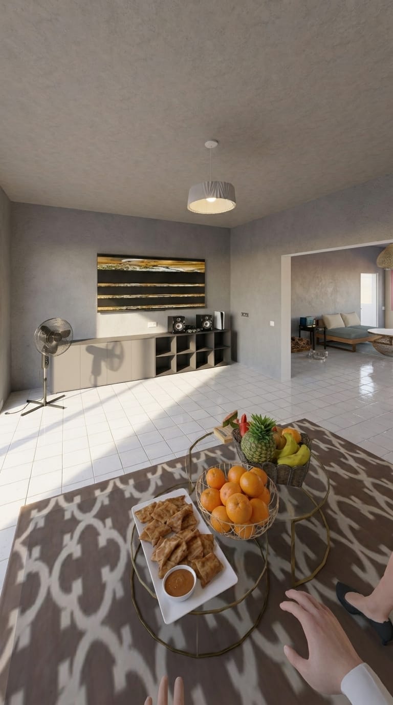 Mid-century living room