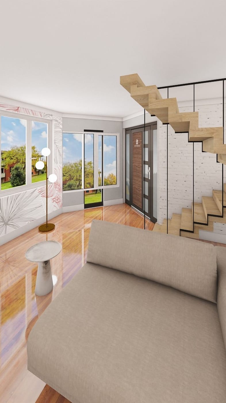 Mid-century living room