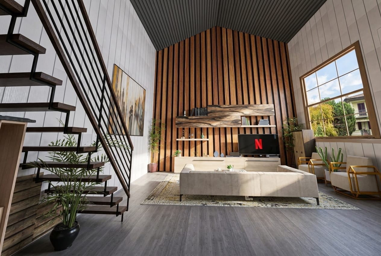 Industrial living room