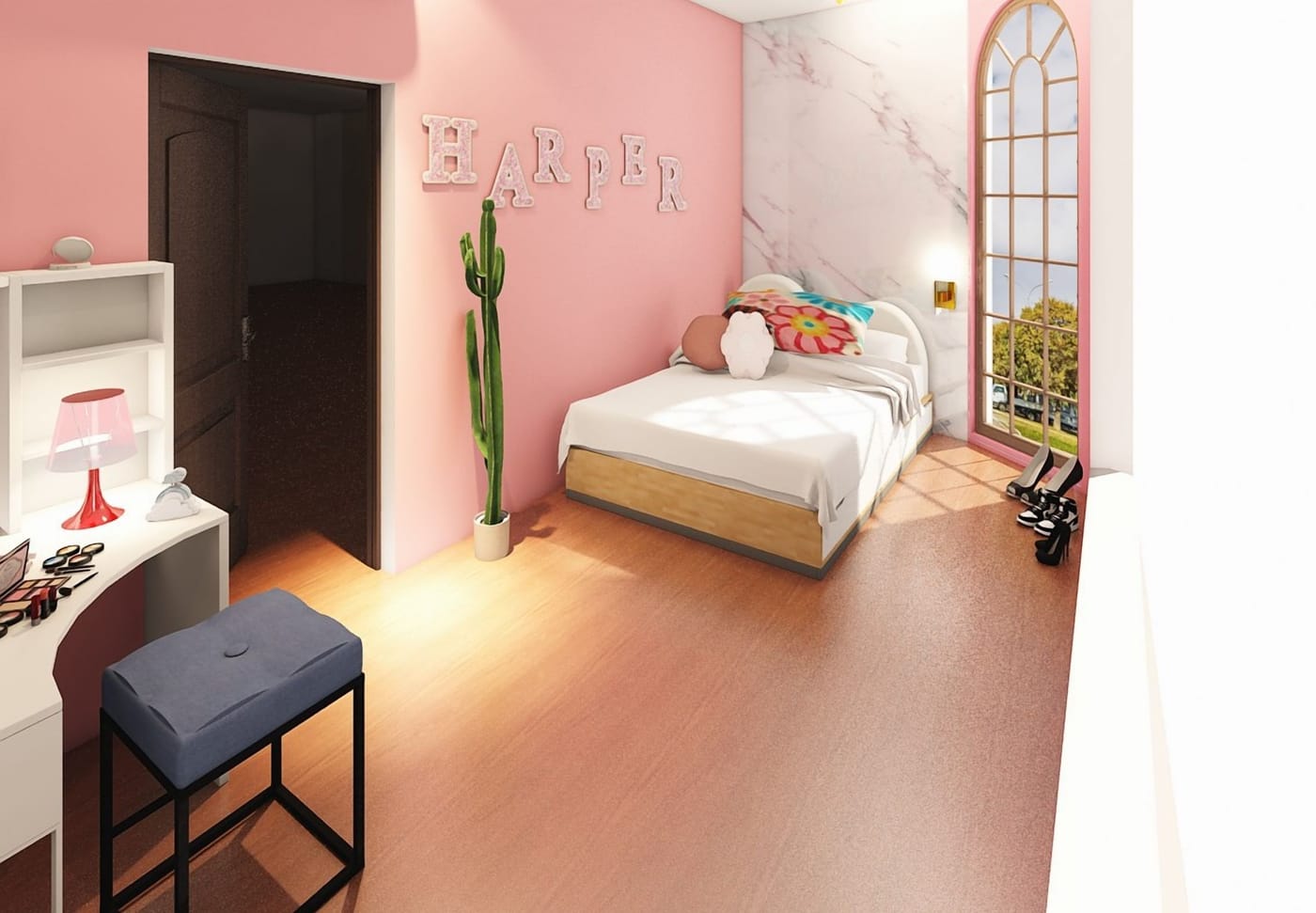 Mid-century bedroom