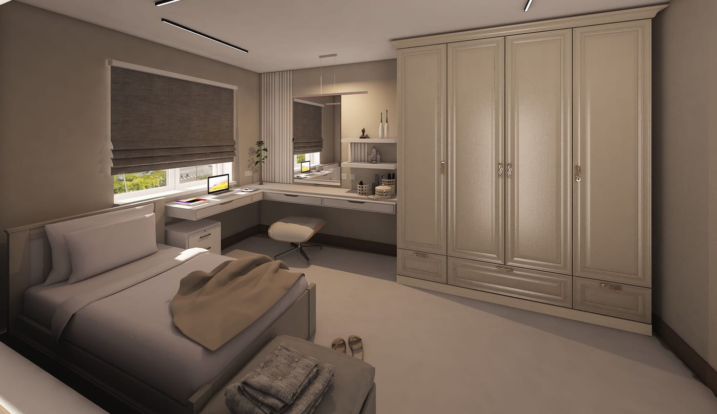 Traditional bedroom