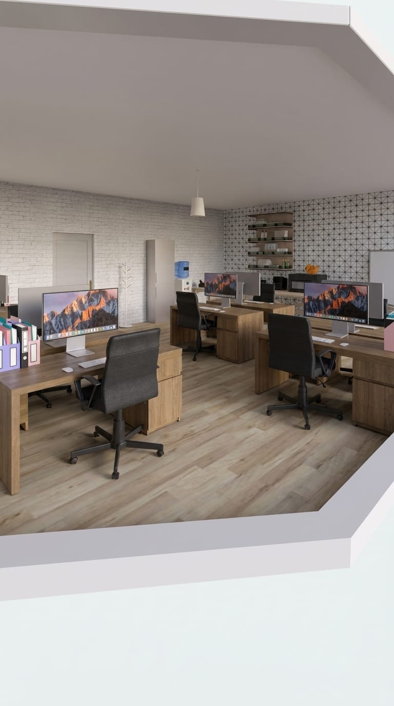Mid-century coworking space