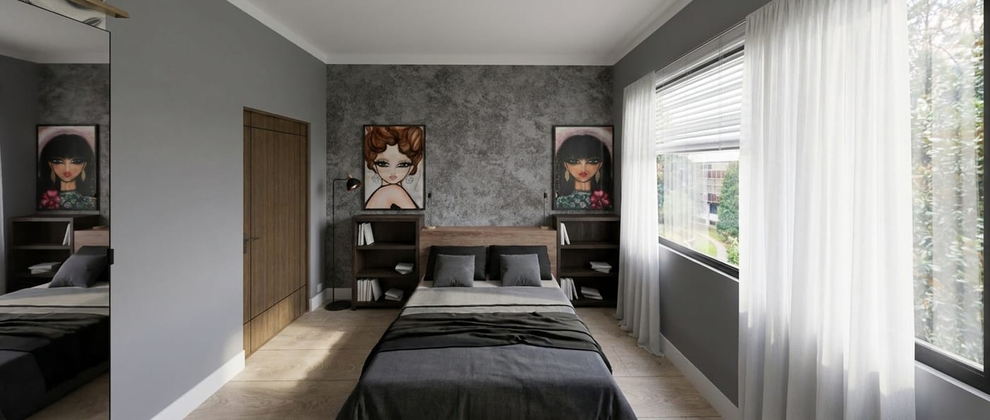 Mid-century bedroom