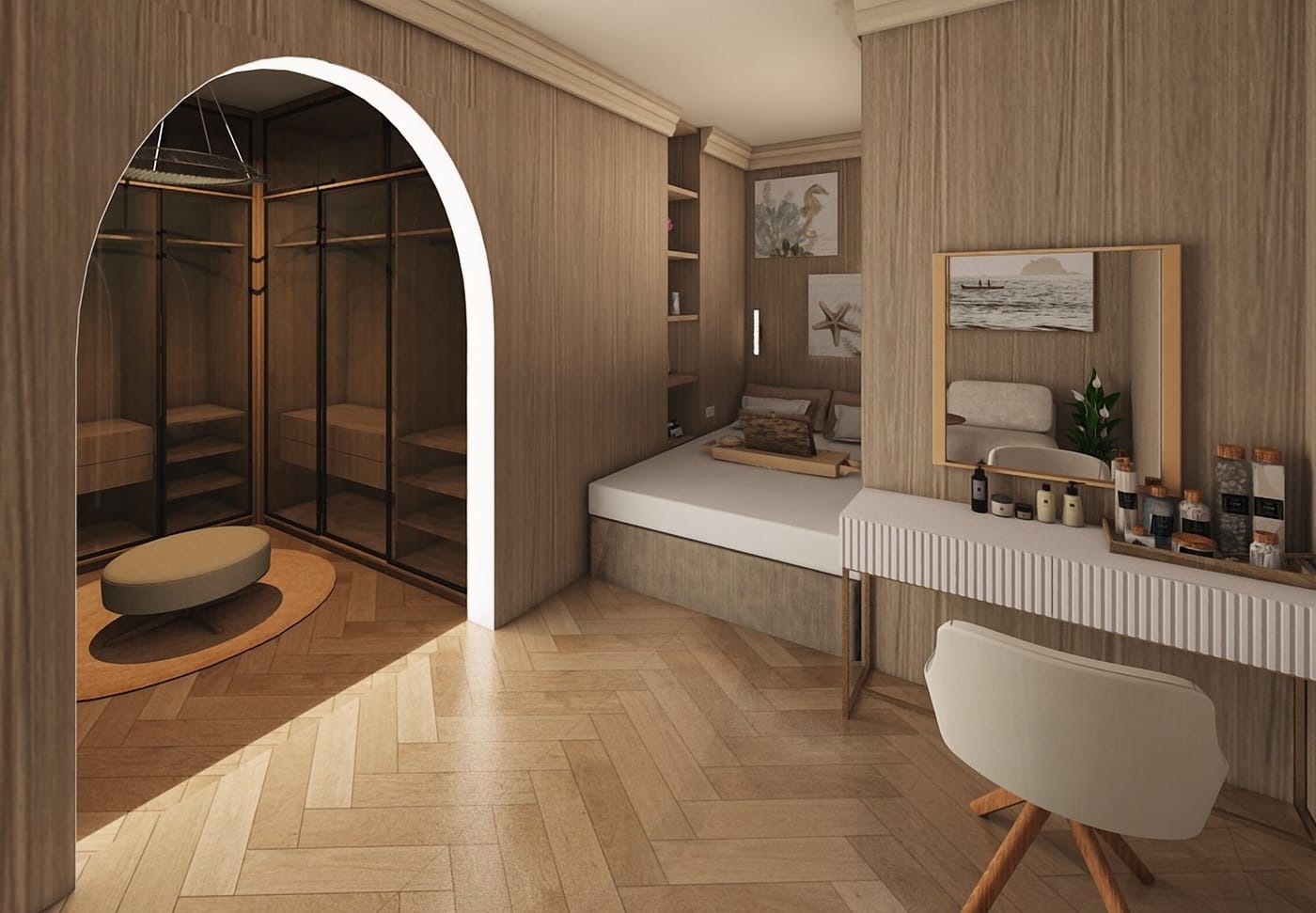 Contemporary bedroom