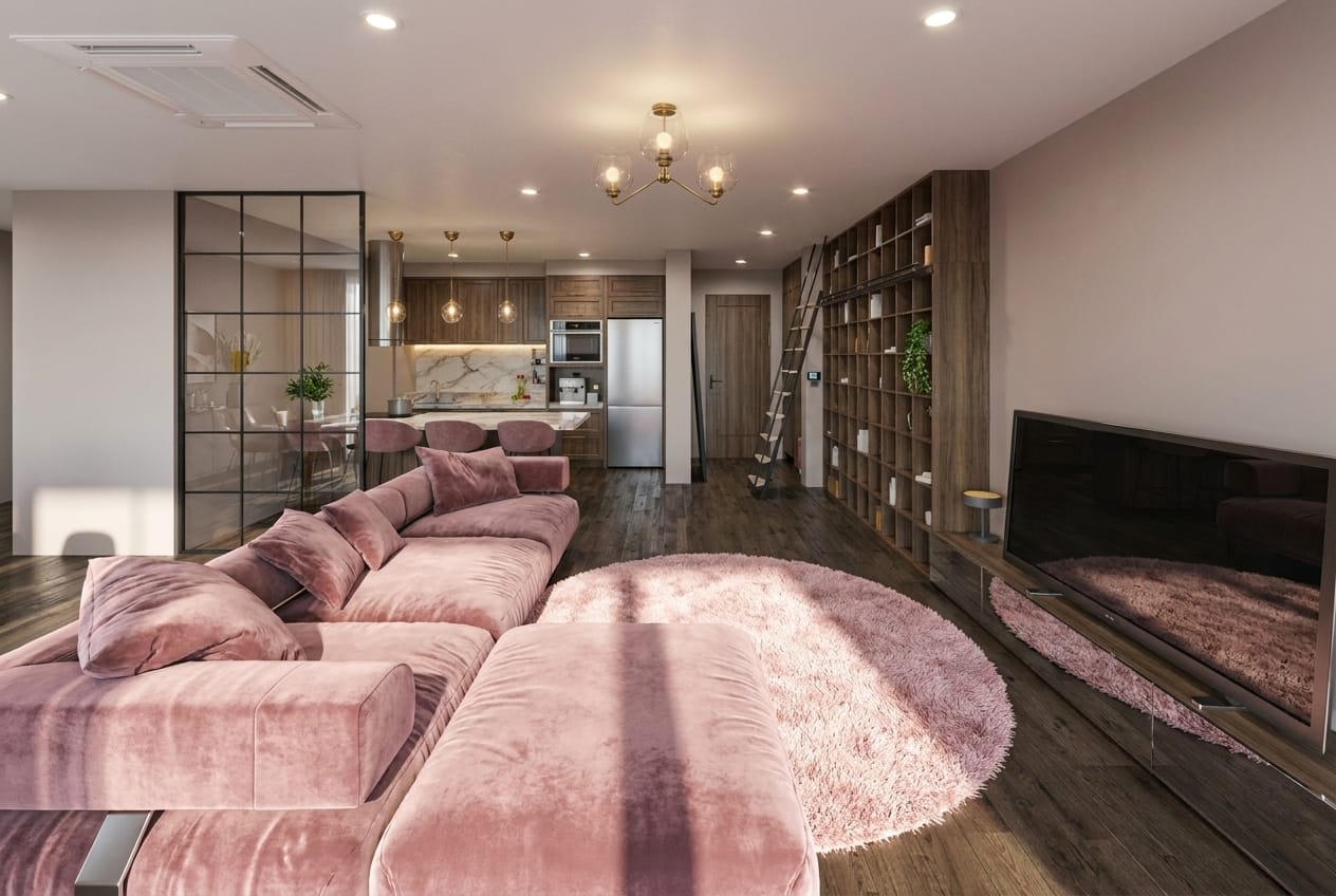 Mid-century living room