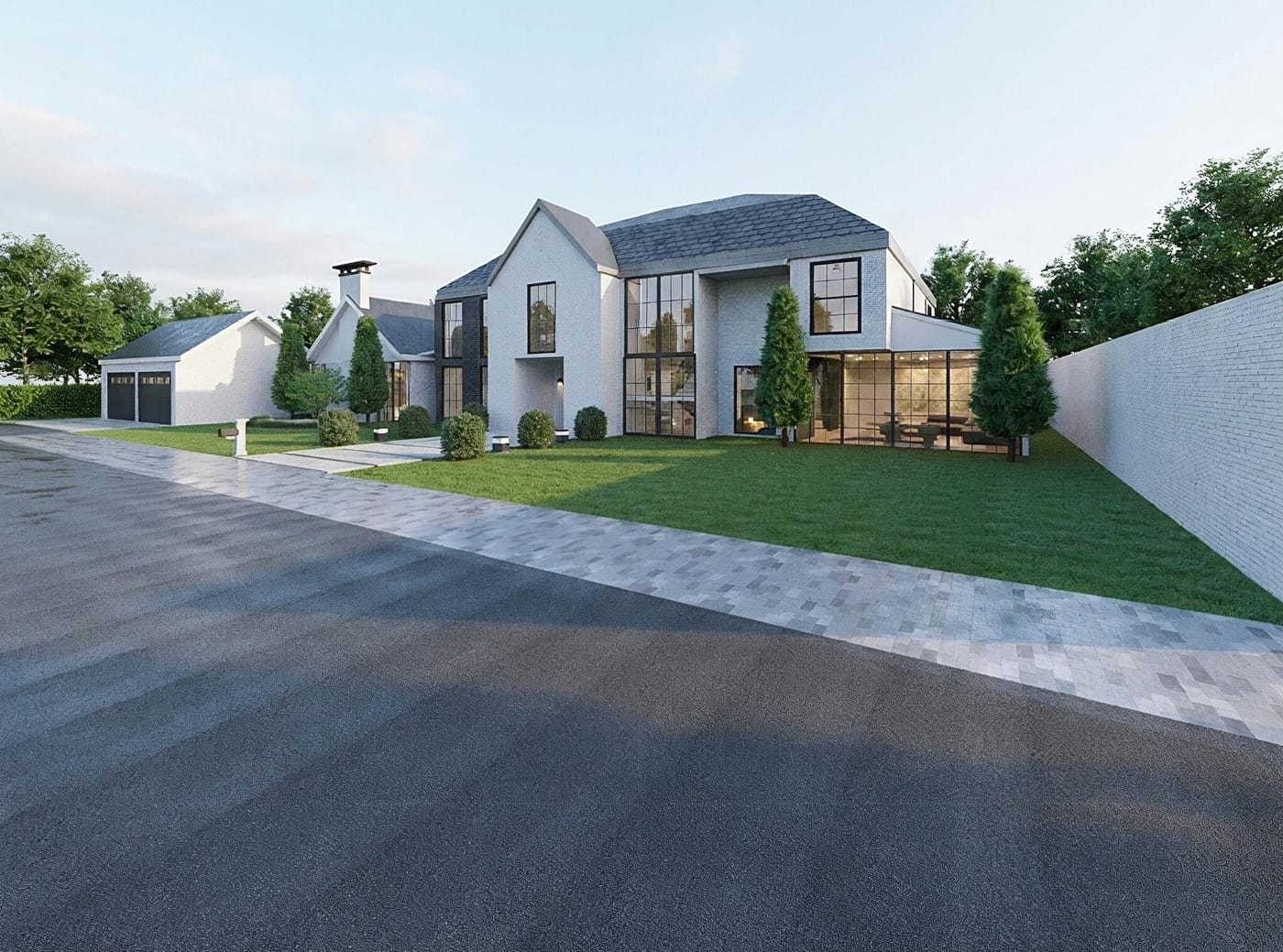 Contemporary outdoor space