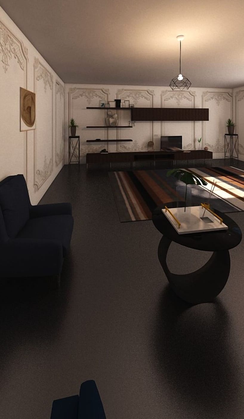 Mid-century living room