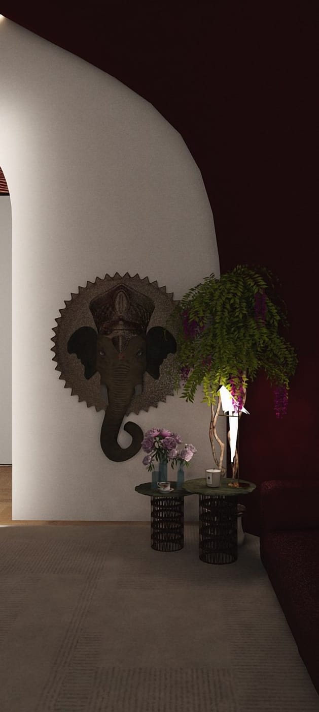 Eclectic living room