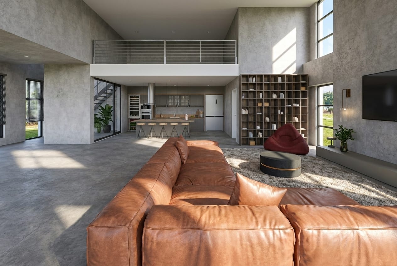 Mid-century living room
