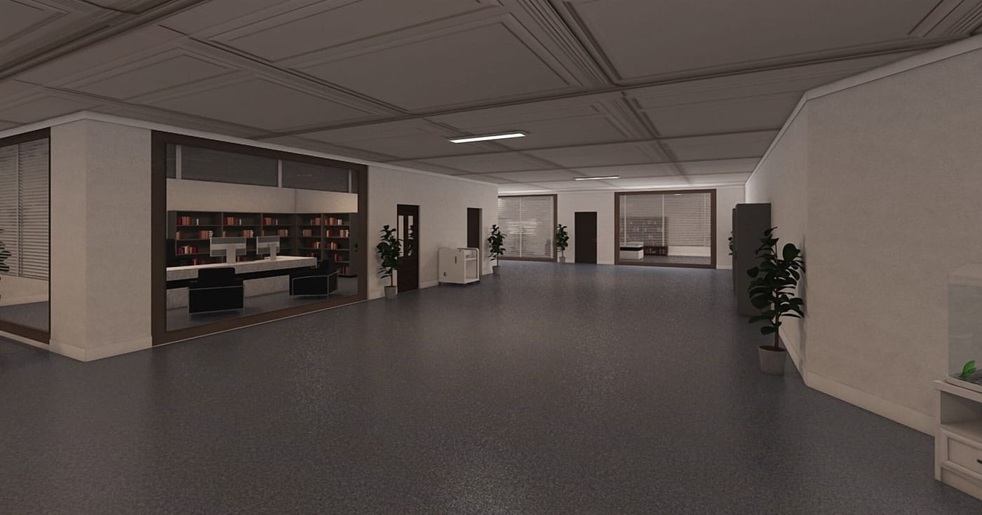 Mid-century coworking space