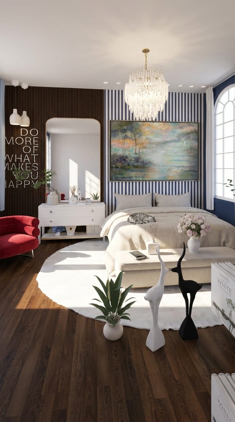Eclectic bedroom