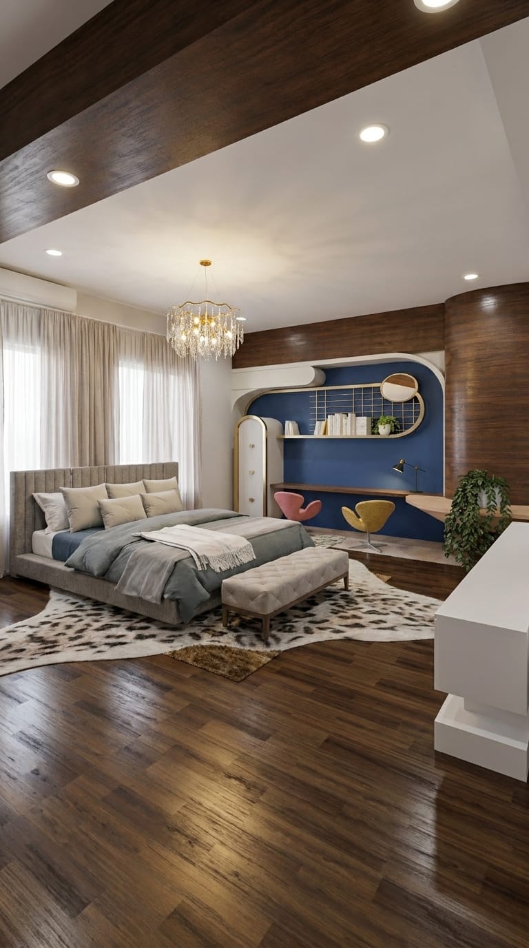 Mid-century bedroom