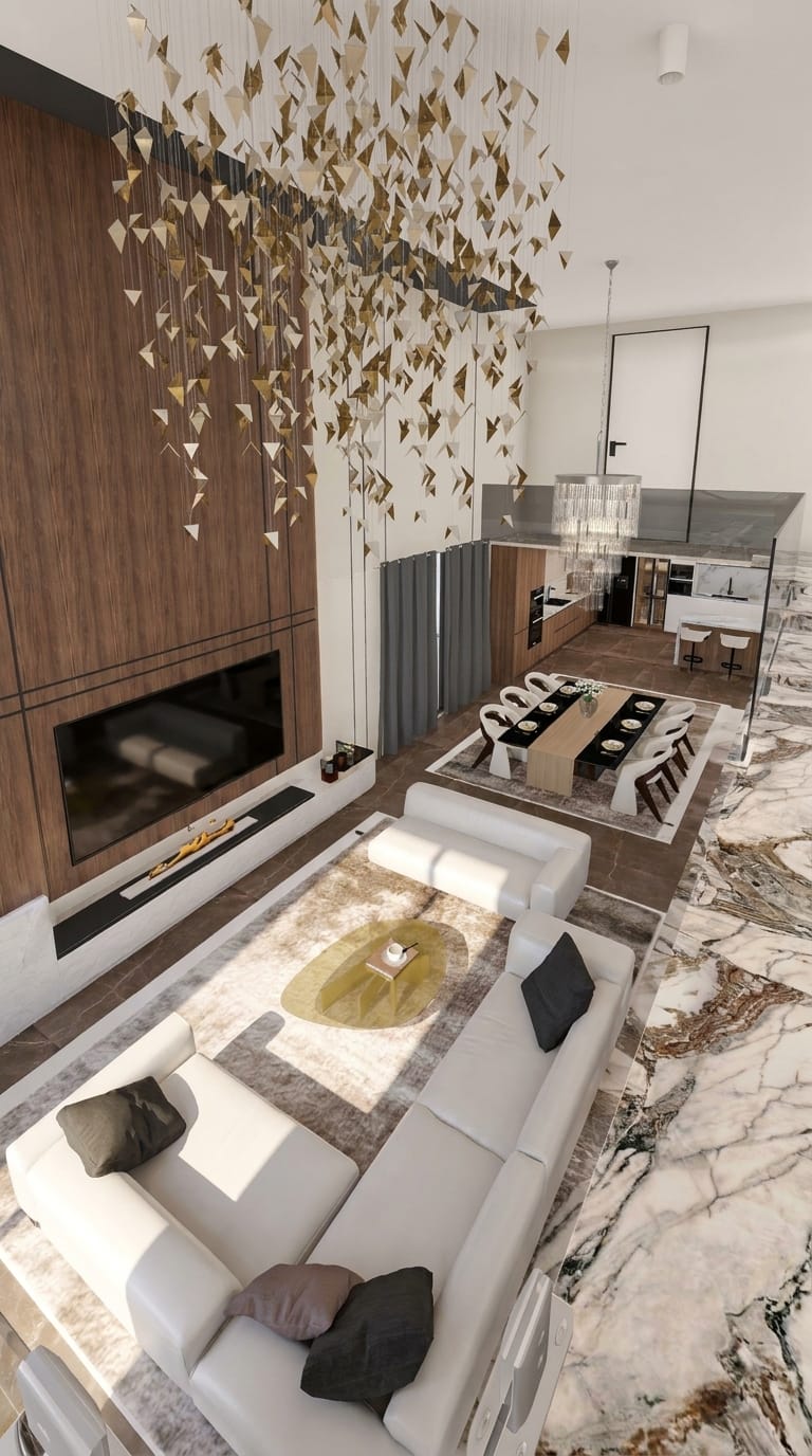 Mid-century living room