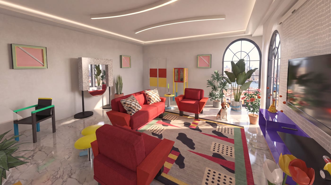 Memphis living room