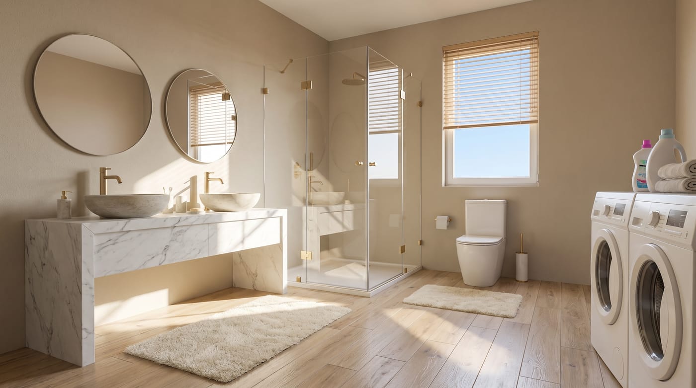 Mid-century bathroom