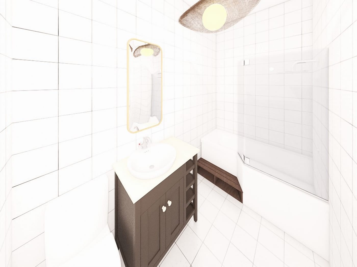 Mid-century bathroom