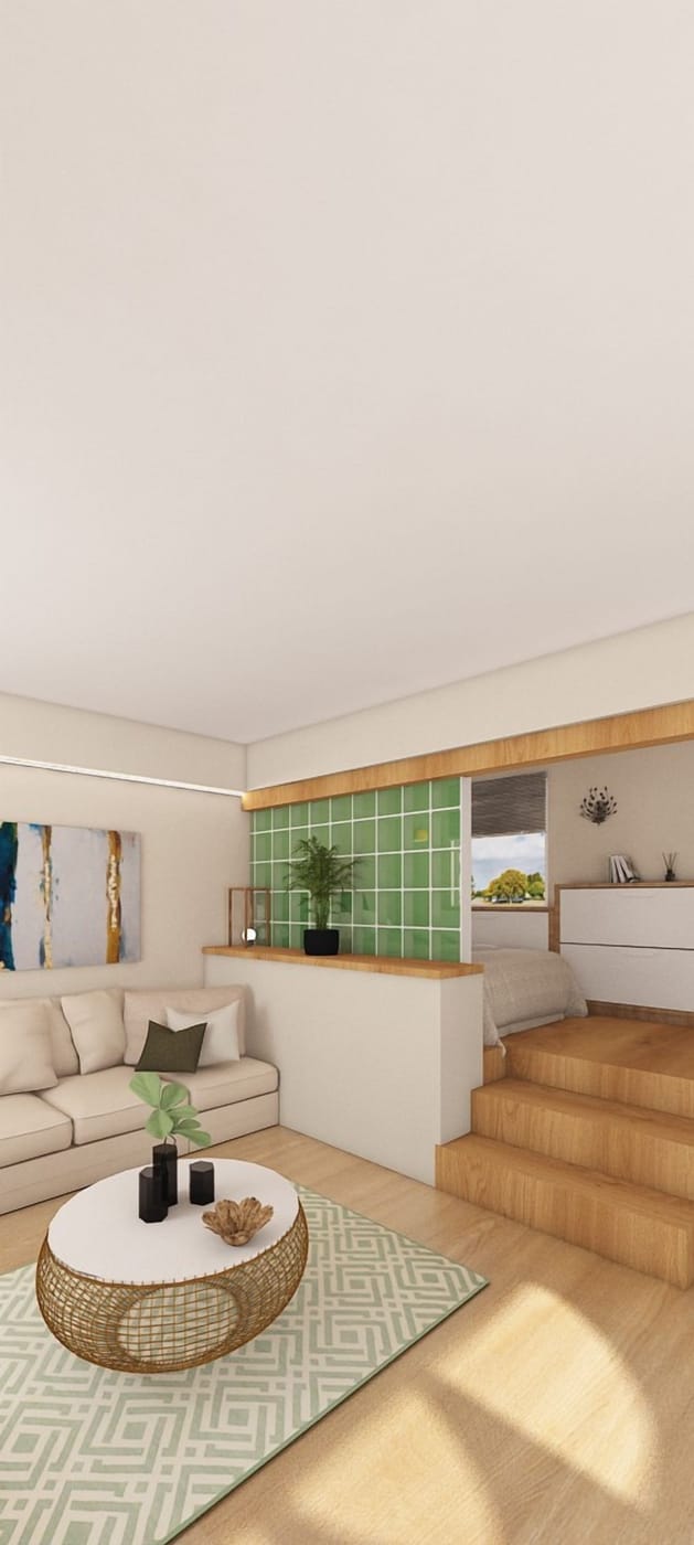 Mid-century living room