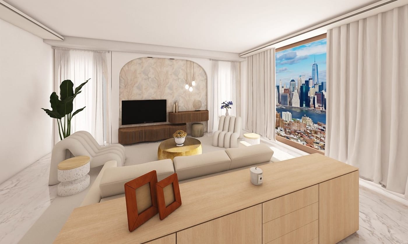 Mid-century living room
