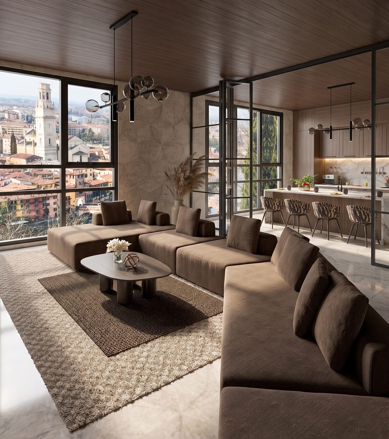 Mid-century living room