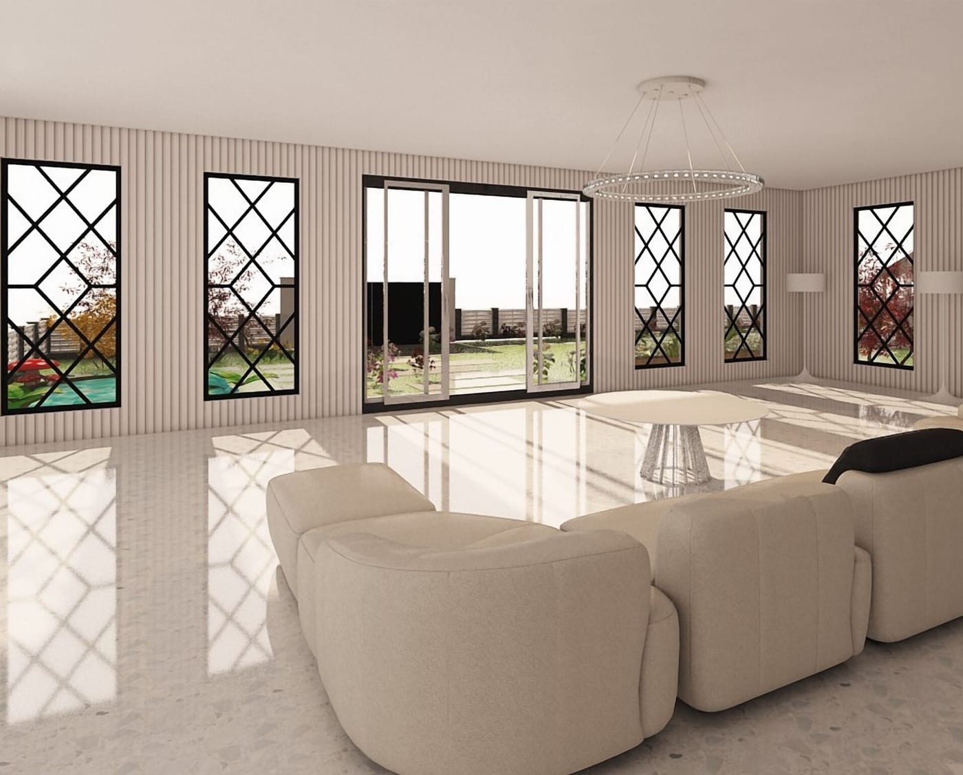 Mid-century living room