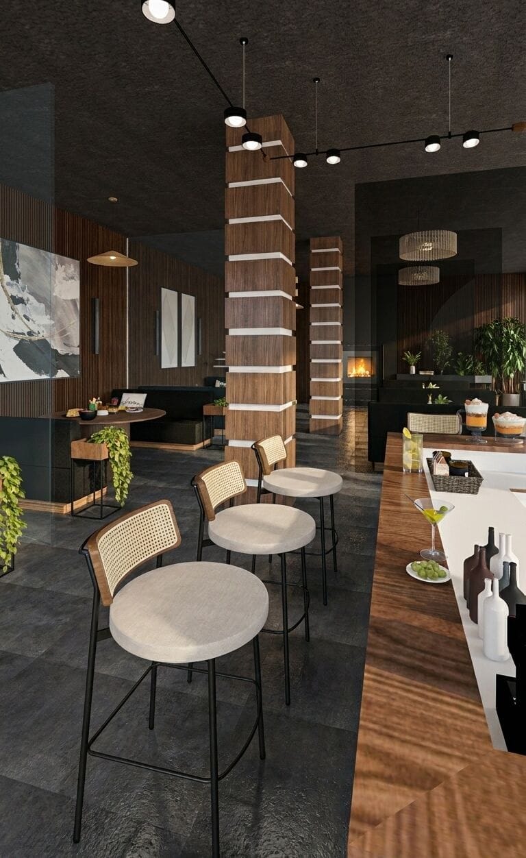 Mid-century cafe