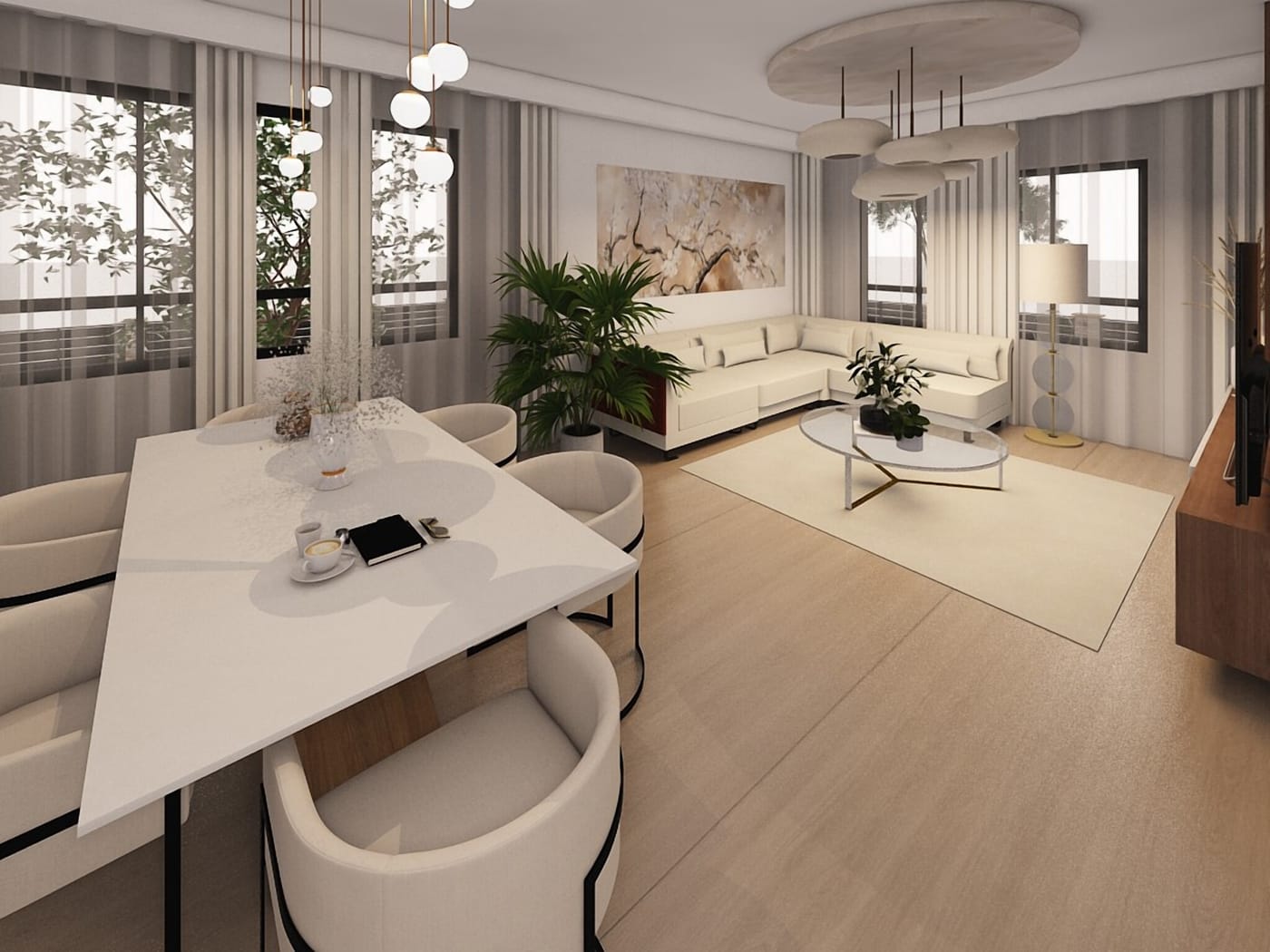 Mid-century living room