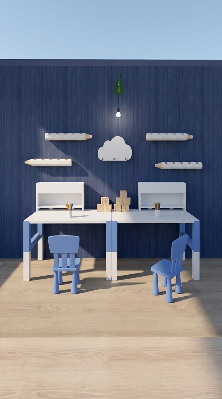 Mid-century kids room