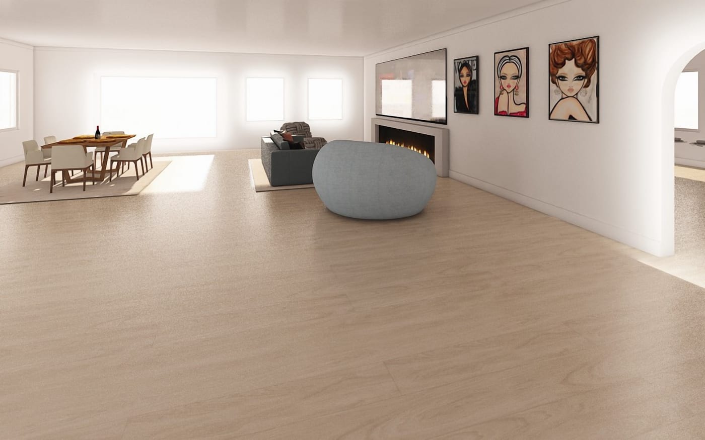 Mid-century living room