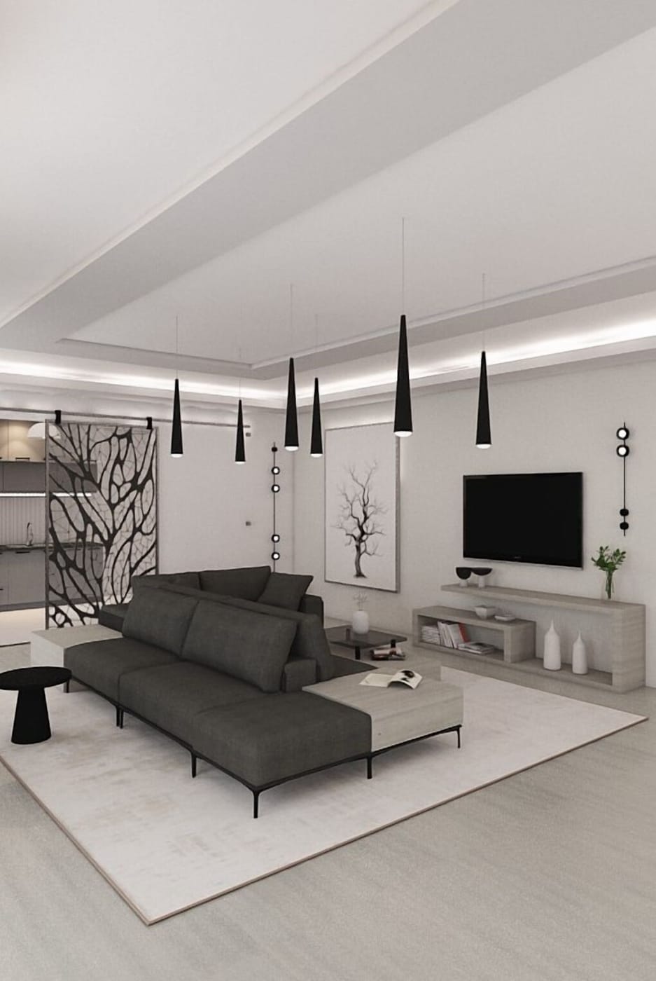 Mid-century living room
