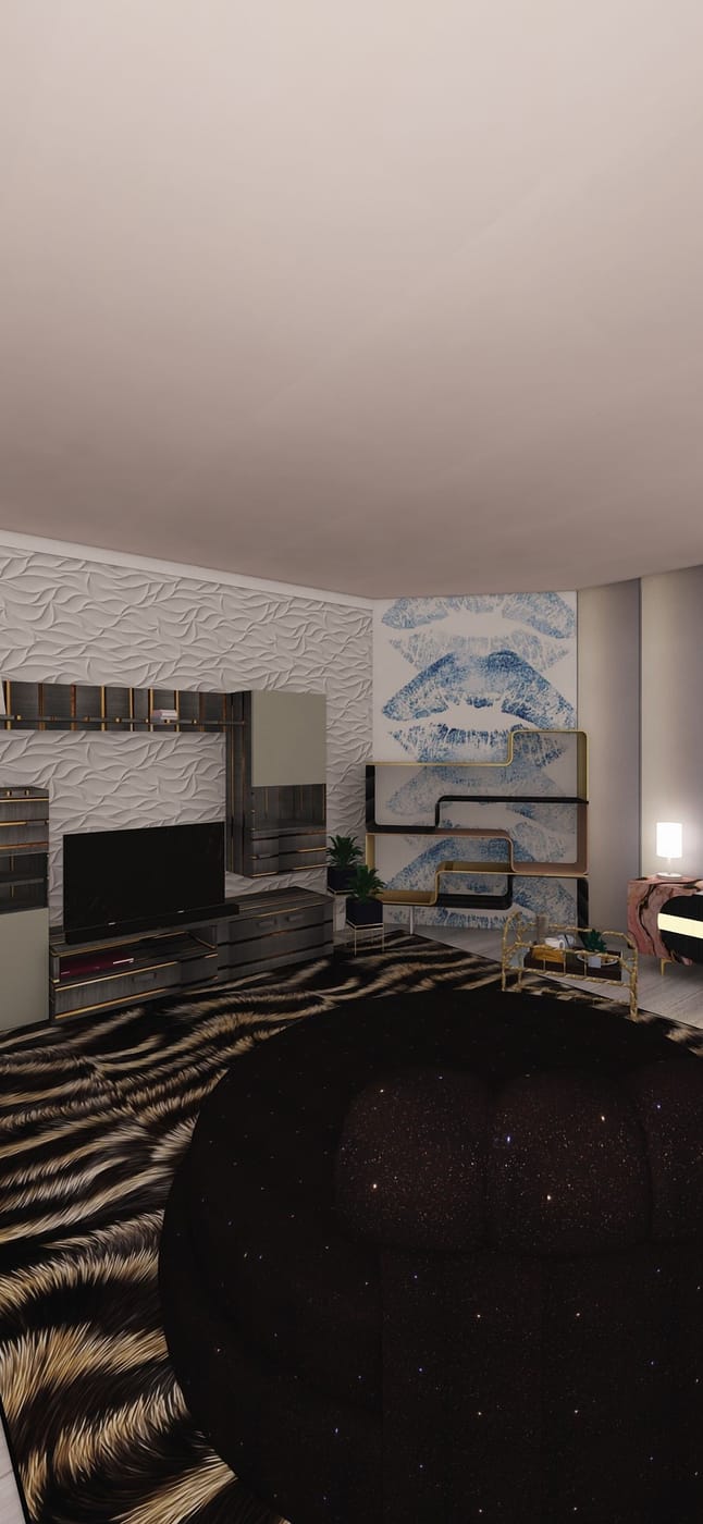Eclectic living room