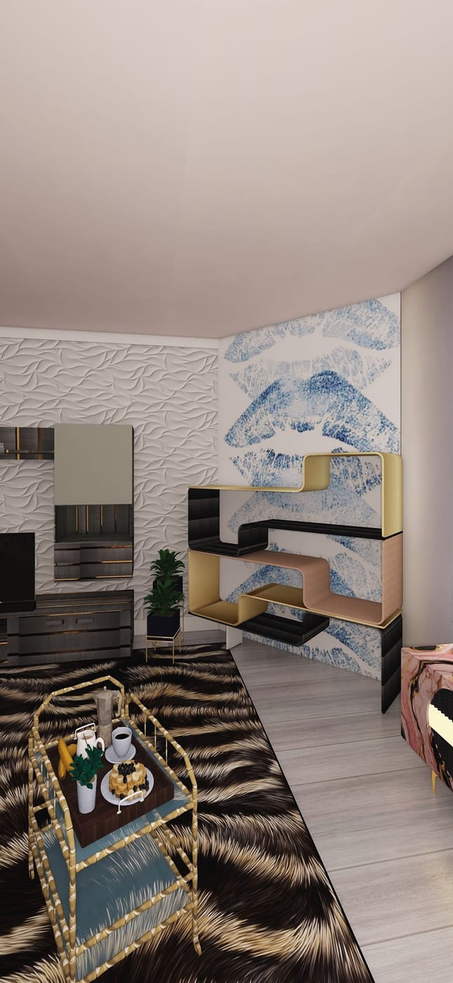 Eclectic living room