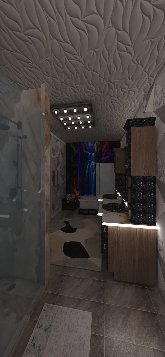 Mid-century bathroom