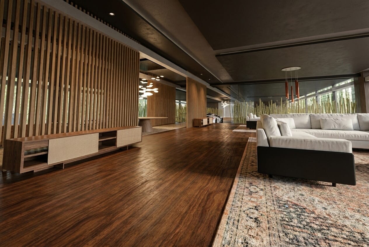Mid-century living room