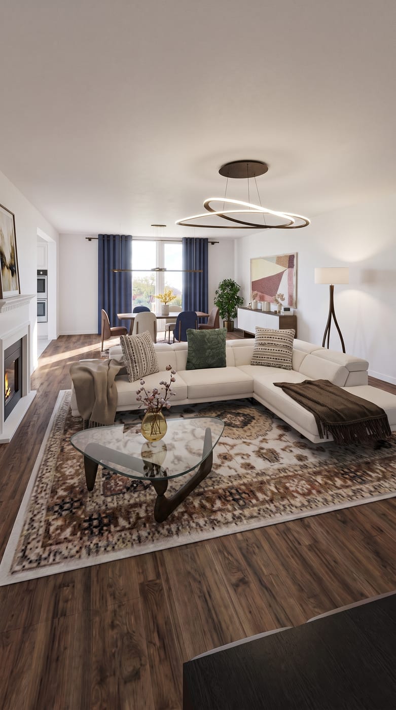 Mid-century living room