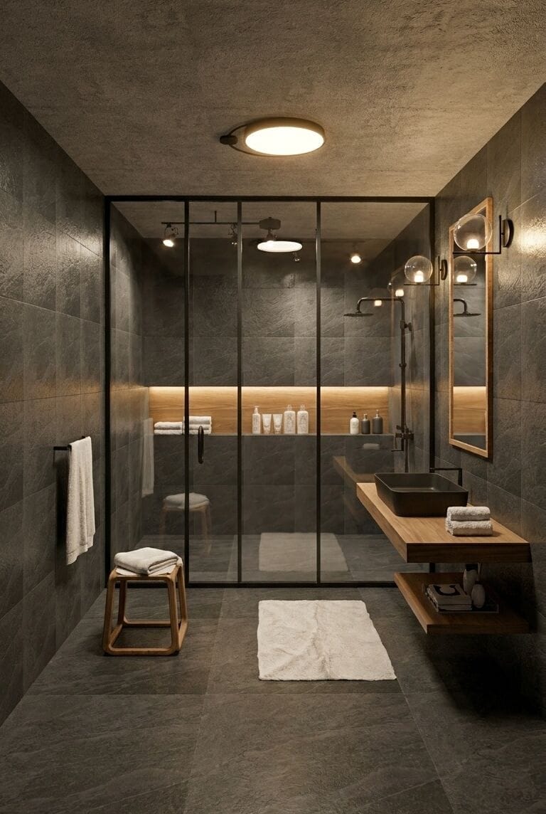 Mid-century bathroom