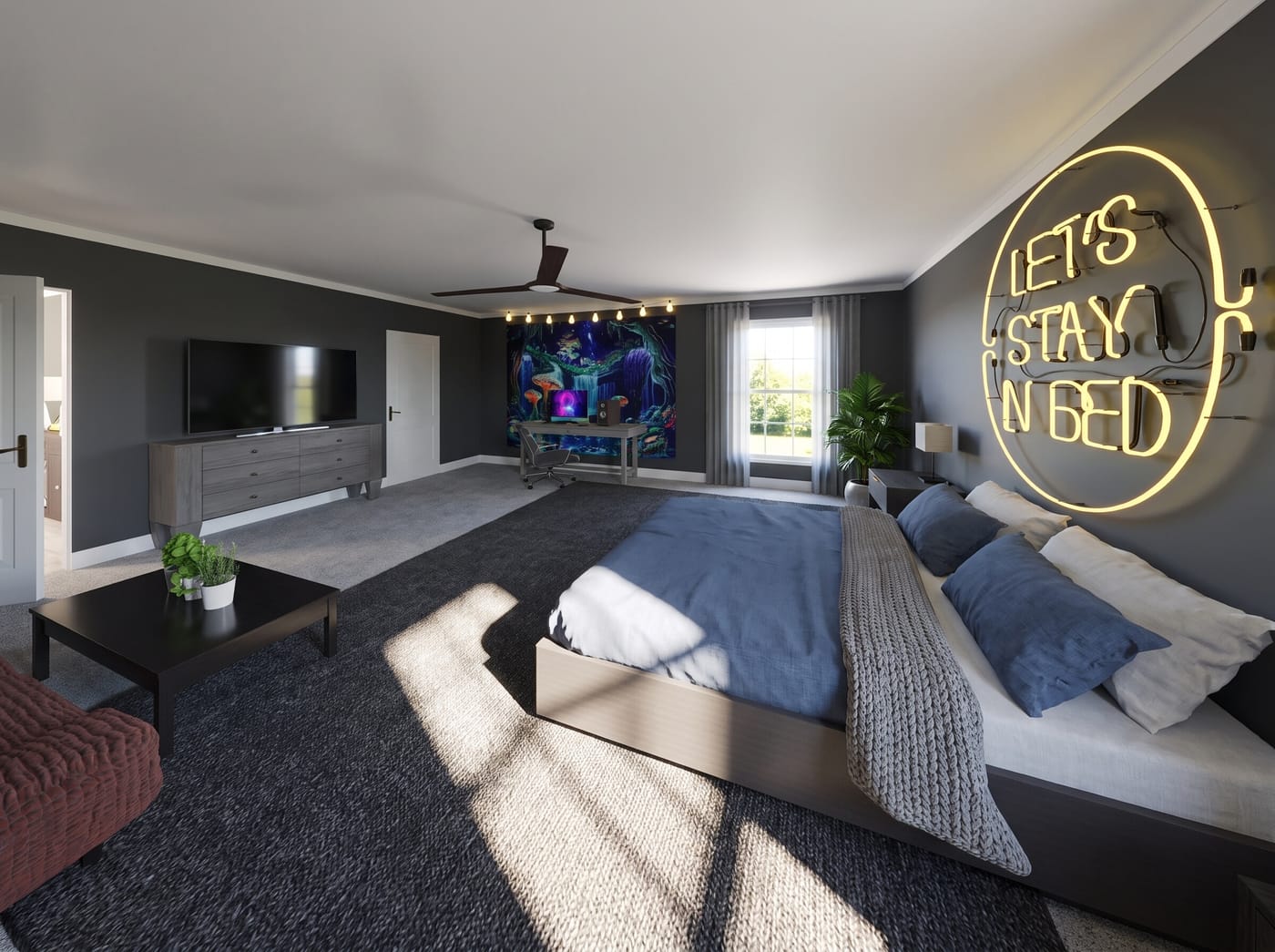 Mid-century bedroom