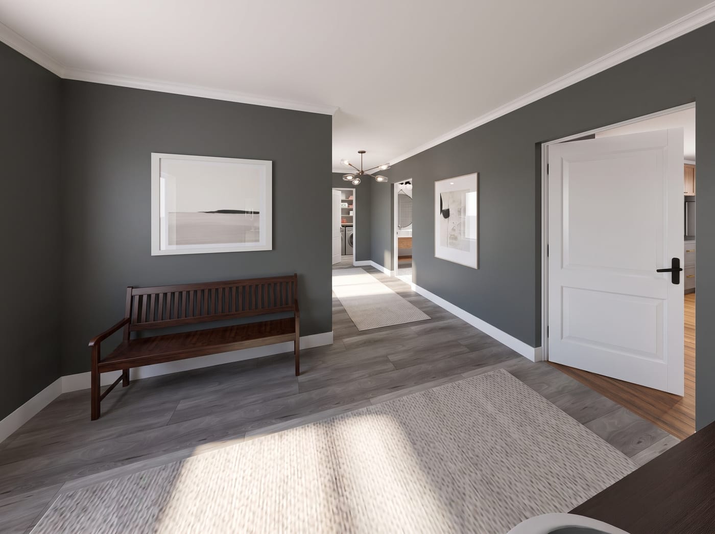 Mid-century hall