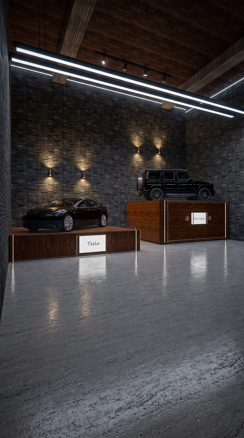 Traditional garage