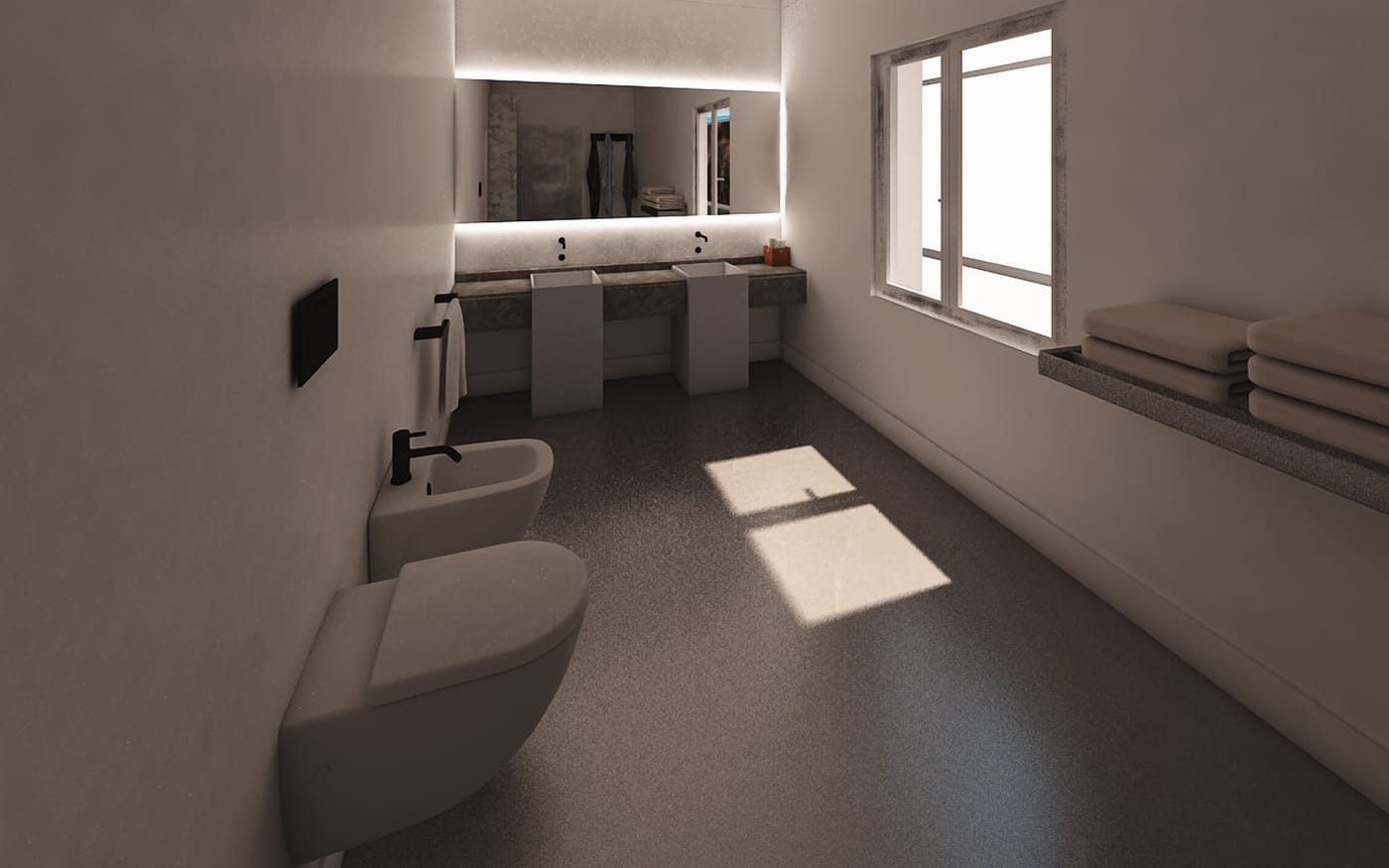Mid-century bathroom
