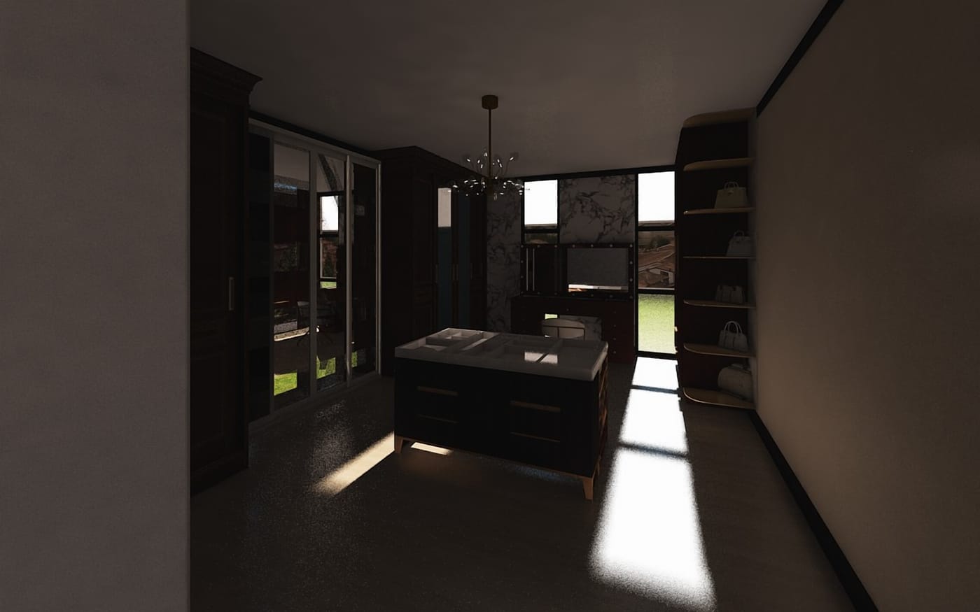 Contemporary closet