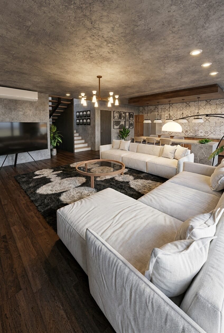 Industrial living room