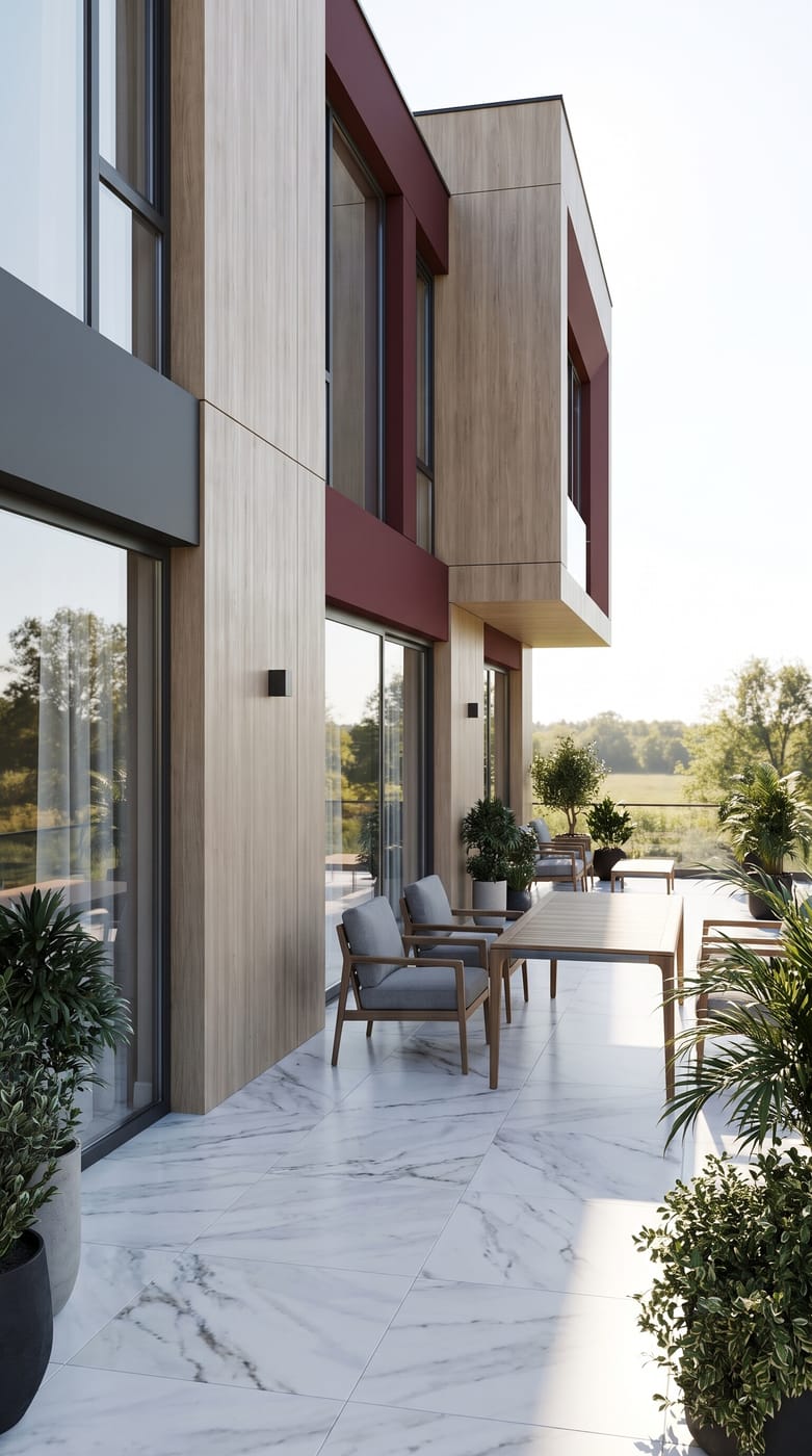 Contemporary outdoor space