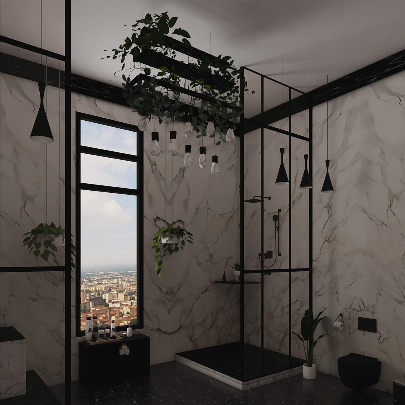 Mid-century bathroom
