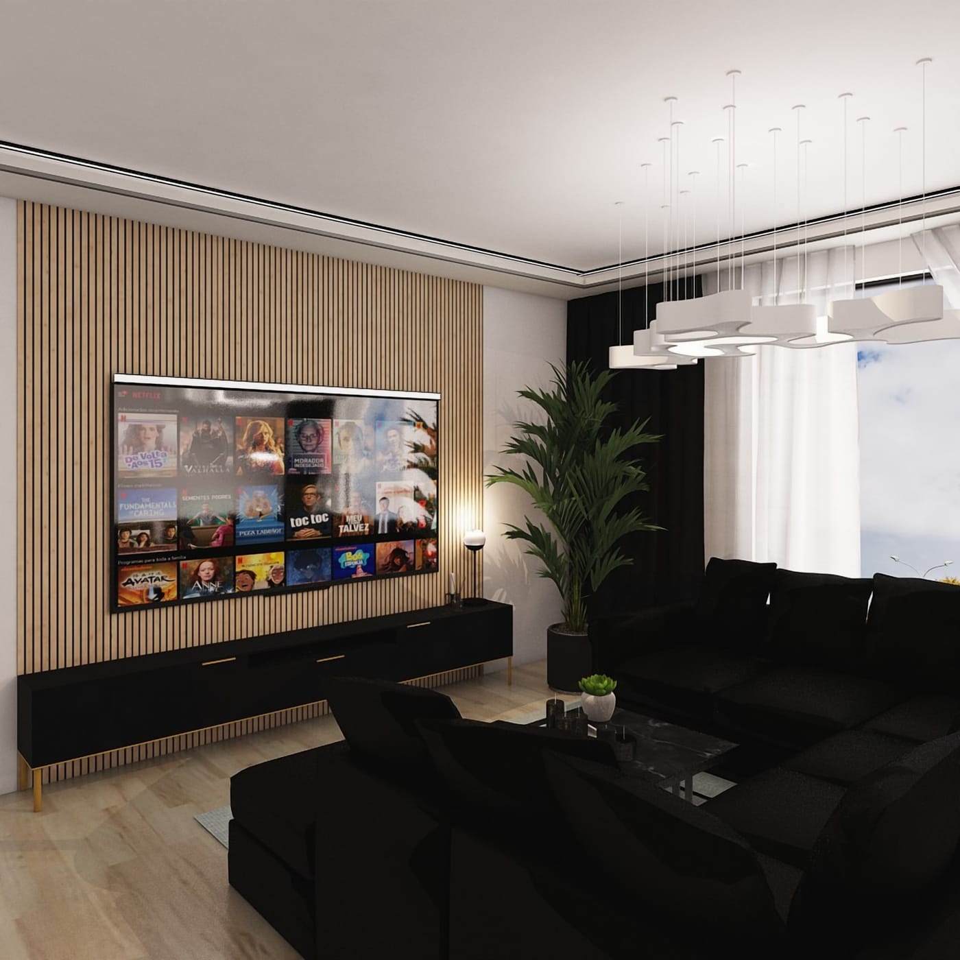 Mid-century living room