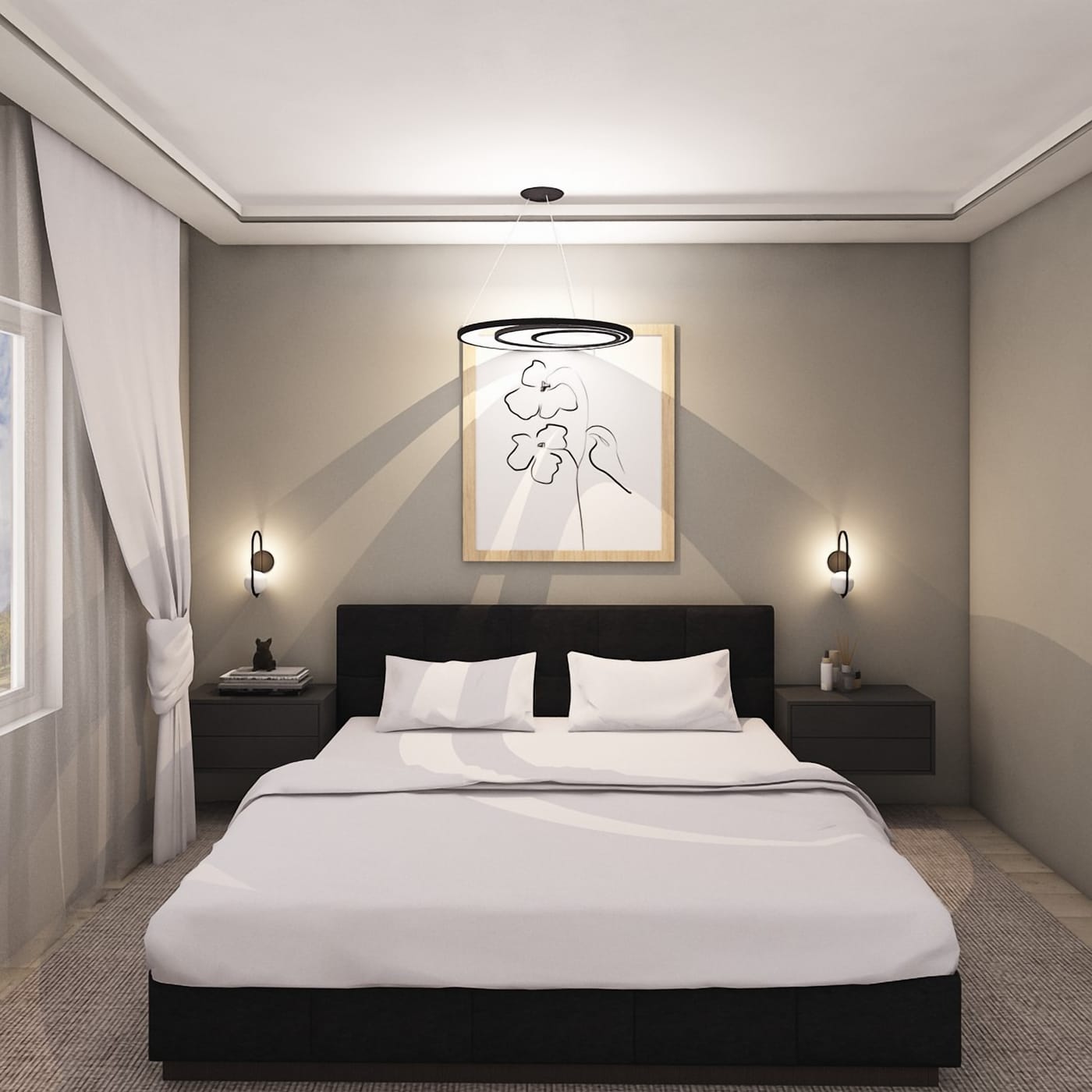 Mid-century bedroom
