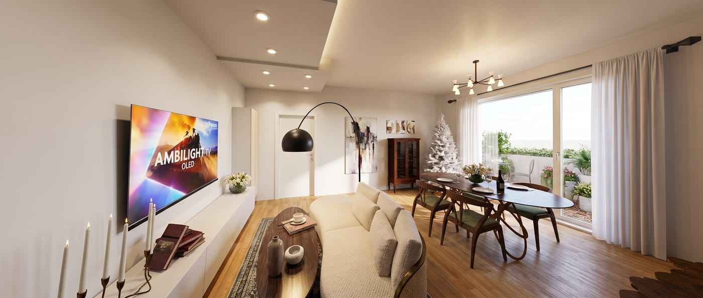 Mid-century living room