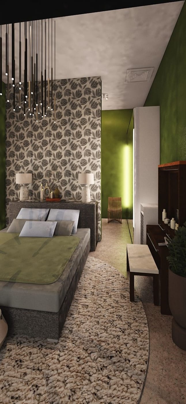 Mid-century bedroom